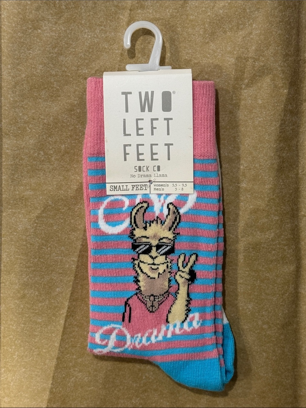 3/$15 "No Drama" Llama Funny Novelty Crew Socks - NWT